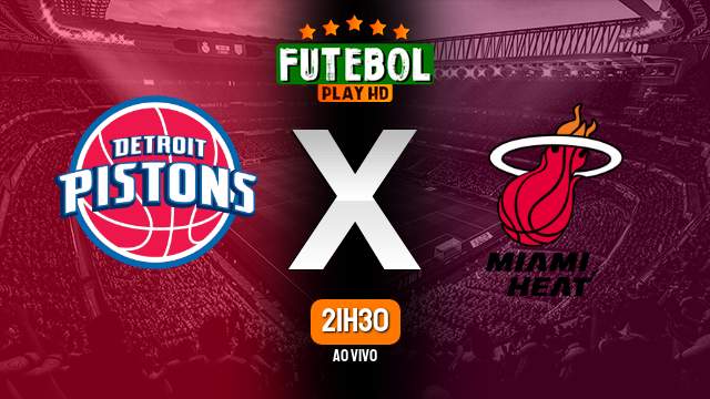 Assistir Detroit Pistons x Miami Heat ao vivo online 06/12/2022 HD